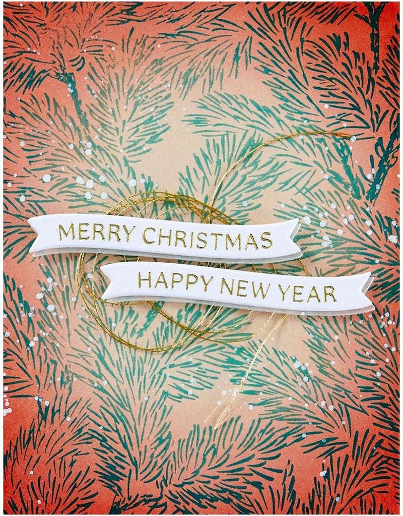 Spellbinders BP-197 Night & Day Pines Press Plates from The Home for The Holidays Collection - Image 4